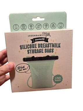 Honeydew Silicone Breastmilk Storage Bags - Reusable 5-Pack
